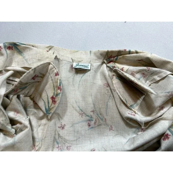 Vintage 80s Made In USA Joanna Floral Blazer Multicolor Medium - Picture 3 of 10